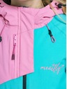 Meatfly Meatfly dětská SNB & SKI bunda Deliah Hot Pink/Turquoise