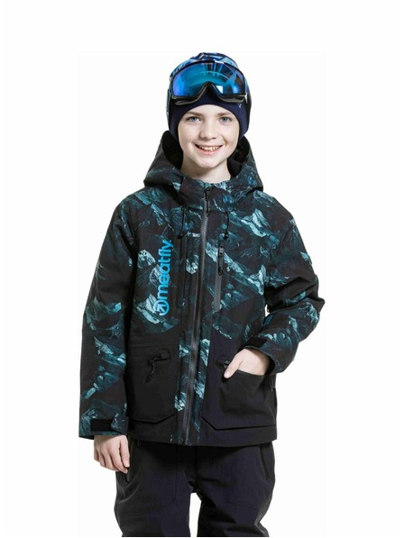 Meatfly Meatfly dětská SNB & SKI bunda Bangito Green Mountains