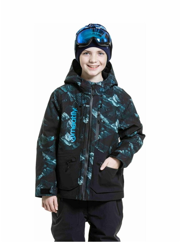 Meatfly Meatfly dětská SNB & SKI bunda Bangito Green Mountains