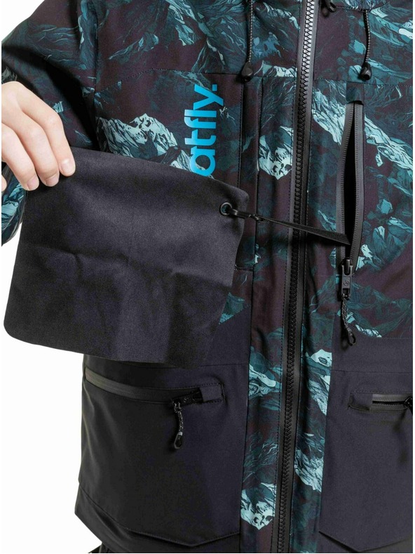 Meatfly Meatfly dětská SNB & SKI bunda Bangito Green Mountains