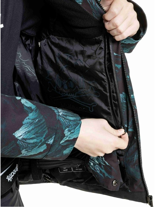 Meatfly Meatfly dětská SNB & SKI bunda Bangito Green Mountains