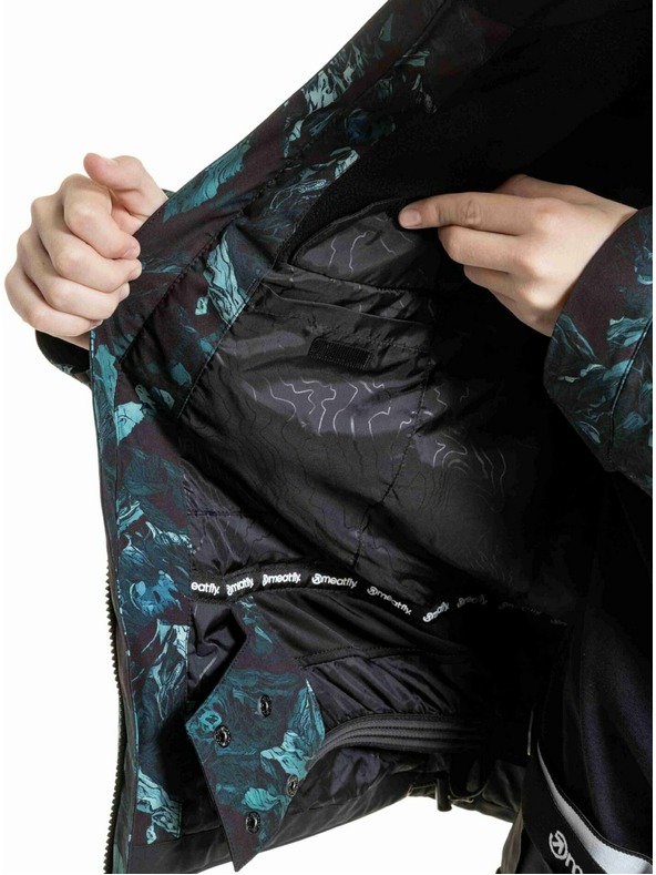 Meatfly Meatfly dětská SNB & SKI bunda Bangito Green Mountains