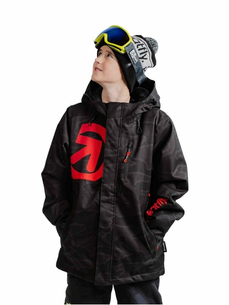Meatfly Meatfly dětská SNB & SKI bunda Bangito Morph Black