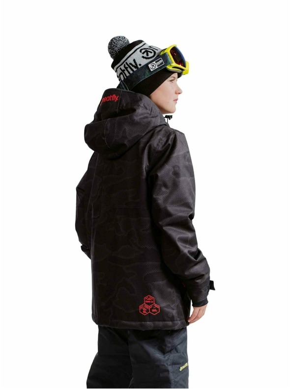 Meatfly Meatfly dětská SNB & SKI bunda Bangito Morph Black