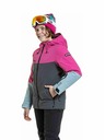 Meatfly Meatfly dětská SNB & SKI bunda Deliah Grey Dark / Pink
