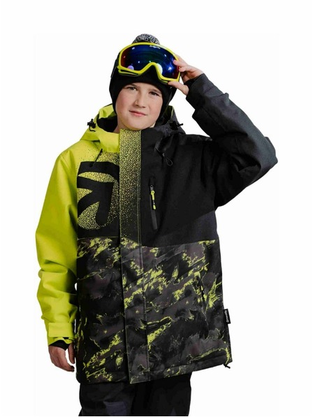Meatfly Meatfly dětská SNB & SKI bunda Bangito Acid Lime Mossy