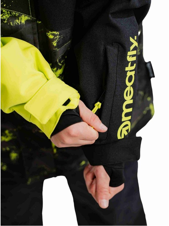 Meatfly Meatfly dětská SNB & SKI bunda Bangito Acid Lime Mossy