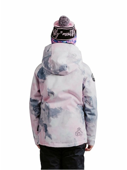 Meatfly Meatfly dětská SNB & SKI bunda Deliah Clouds Pink