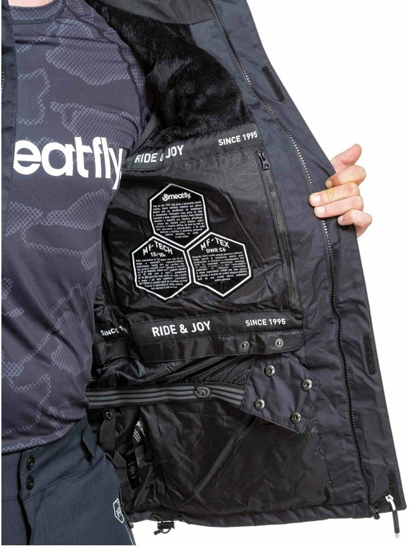 Meatfly Meatfly pánská SNB & SKI bunda Shader Black