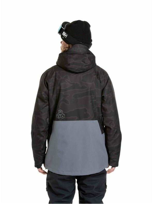 Meatfly Meatfly pánská SNB & SKI bunda Cronos Morph Black