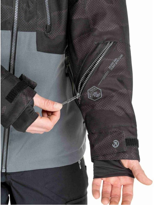 Meatfly Meatfly pánská SNB & SKI bunda Cronos Morph Black