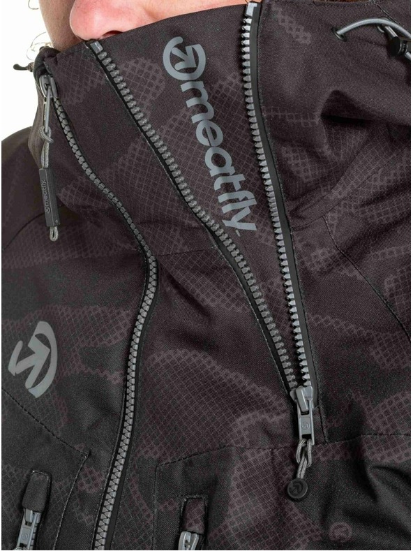 Meatfly Meatfly pánská SNB & SKI bunda Cronos Morph Black