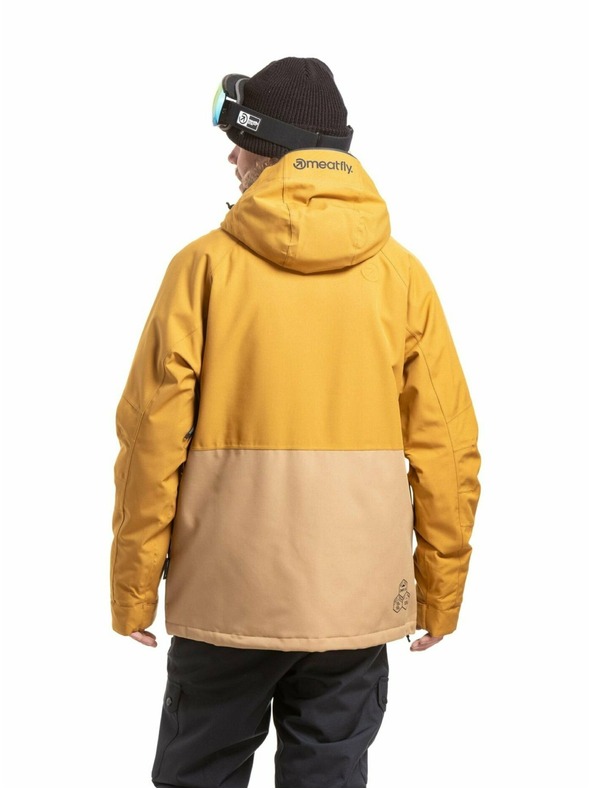 Meatfly Meatfly pánská SNB & SKI bunda Vertigo Wood / Tan