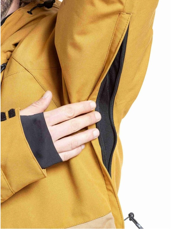 Meatfly Meatfly pánská SNB & SKI bunda Vertigo Wood / Tan