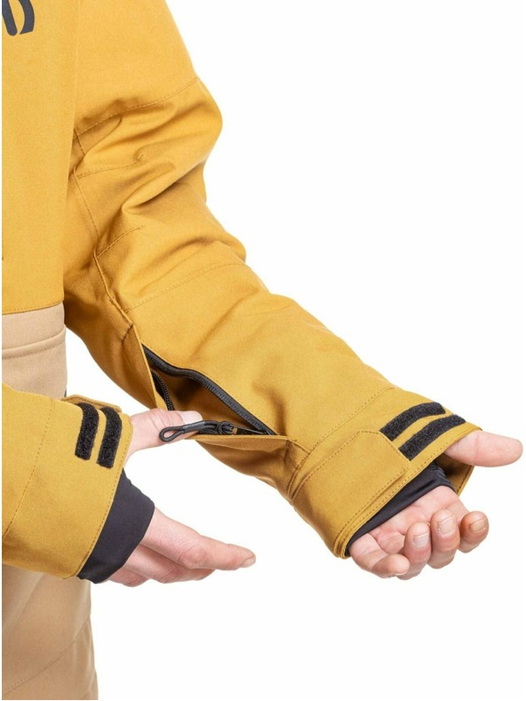 Meatfly Meatfly pánská SNB & SKI bunda Vertigo Wood / Tan