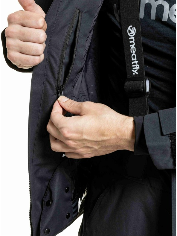 Meatfly Meatfly pánská SNB & SKI bunda Acha Black