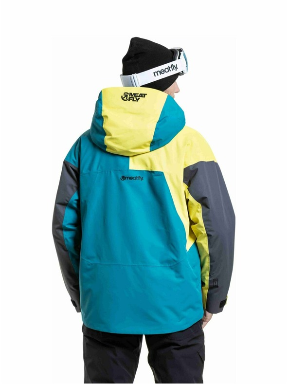 Meatfly Meatfly pánská SNB & SKI bunda Shader Hb Blue / Lime