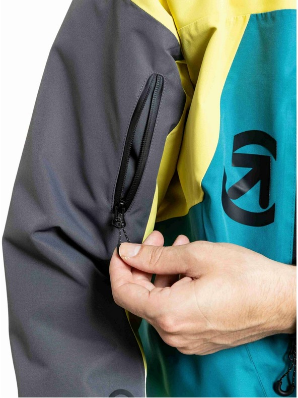 Meatfly Meatfly pánská SNB & SKI bunda Shader Hb Blue / Lime