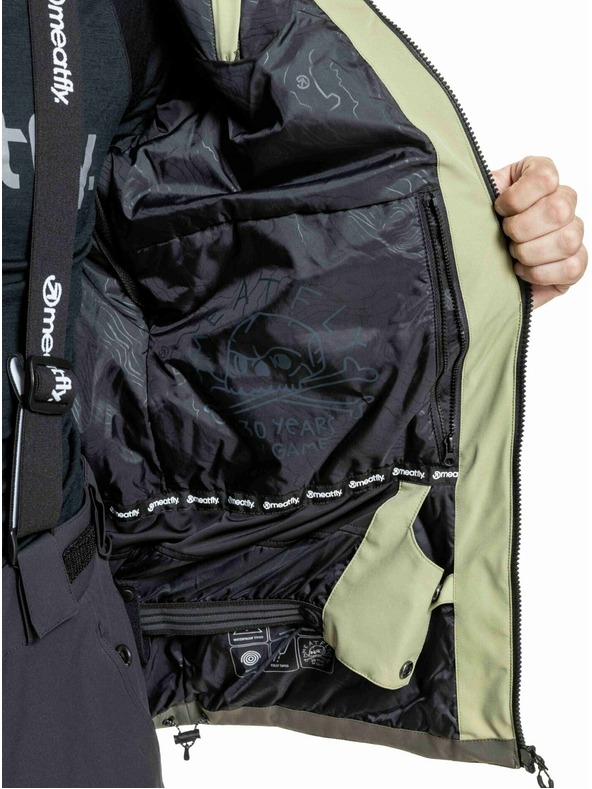 Meatfly Meatfly pánská SNB & SKI bunda Cronos Olive Light / Olive Dark