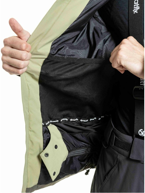 Meatfly Meatfly pánská SNB & SKI bunda Cronos Olive Light / Olive Dark