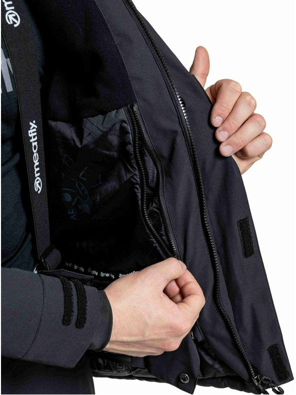 Meatfly Meatfly pánská SNB & SKI bunda Vertigo Black