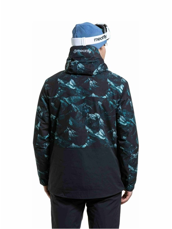 Meatfly Meatfly pánská SNB & SKI bunda Manifold Green Mountains