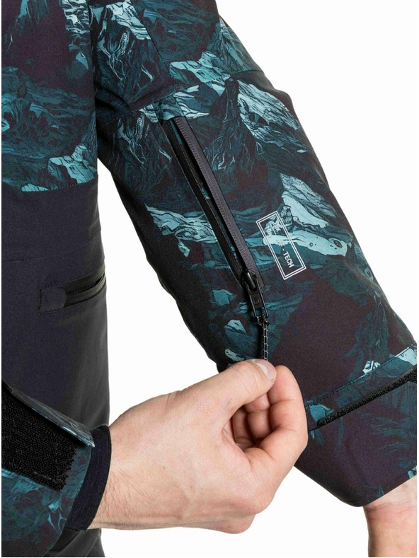 Meatfly Meatfly pánská SNB & SKI bunda Manifold Green Mountains