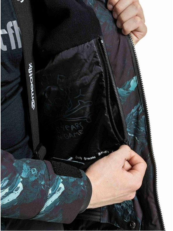 Meatfly Meatfly pánská SNB & SKI bunda Manifold Green Mountains