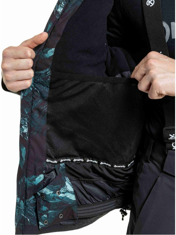 Meatfly Meatfly pánská SNB & SKI bunda Manifold Green Mountains