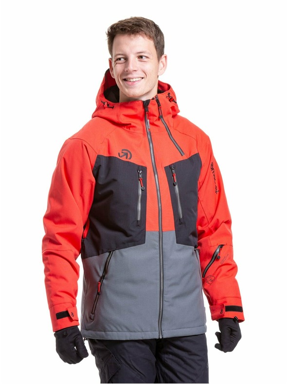 Meatfly Meatfly pánská SNB & SKI bunda Cronos Ferrari Red/Dark Grey
