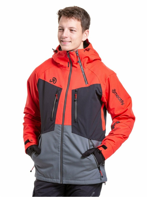 Meatfly Meatfly pánská SNB & SKI bunda Cronos Ferrari Red/Dark Grey