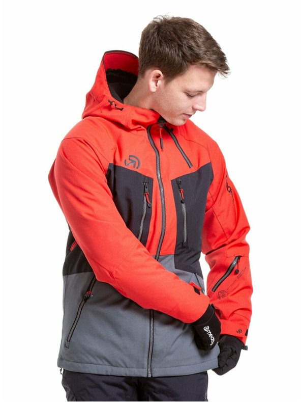 Meatfly Meatfly pánská SNB & SKI bunda Cronos Ferrari Red/Dark Grey