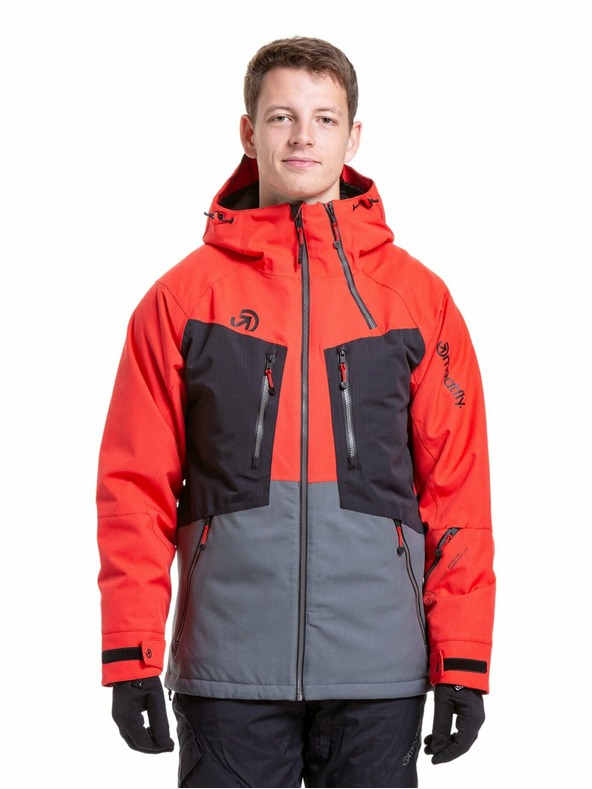 Meatfly Meatfly pánská SNB & SKI bunda Cronos Ferrari Red/Dark Grey