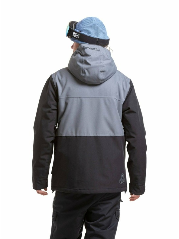 Meatfly Meatfly pánská SNB & SKI bunda Manifold Dark Grey / Black