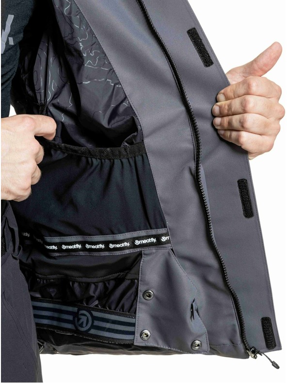 Meatfly Meatfly pánská SNB & SKI bunda Acha Grey Dark
