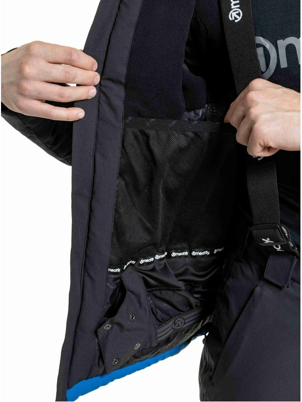 Meatfly Meatfly pánská SNB & SKI bunda Vertigo Black / Blue Sky