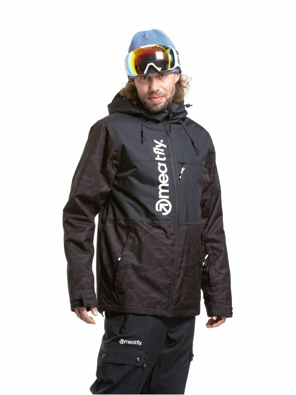 Meatfly Meatfly pánská SNB & SKI bunda Manifold Morph Black