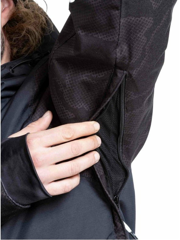 Meatfly Meatfly pánská SNB & SKI bunda Manifold Morph Black