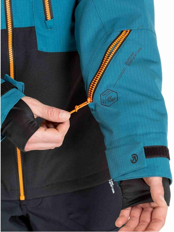 Meatfly Meatfly pánská SNB & SKI bunda Cronos Black / Deep Ocean