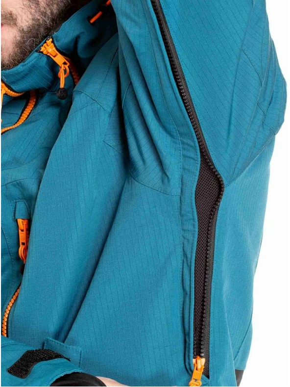 Meatfly Meatfly pánská SNB & SKI bunda Cronos Black / Deep Ocean