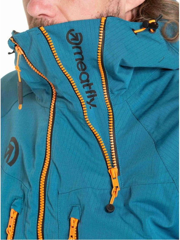 Meatfly Meatfly pánská SNB & SKI bunda Cronos Black / Deep Ocean