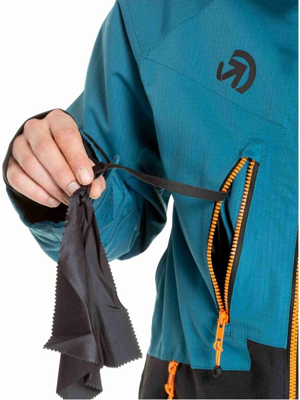 Meatfly Meatfly pánská SNB & SKI bunda Cronos Black / Deep Ocean