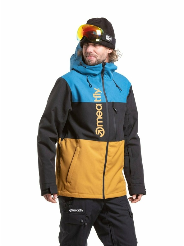 Meatfly Meatfly pánská SNB & SKI bunda Manifold Wood / Blue