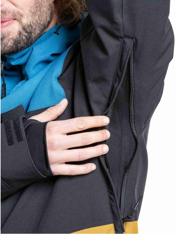 Meatfly Meatfly pánská SNB & SKI bunda Manifold Wood / Blue