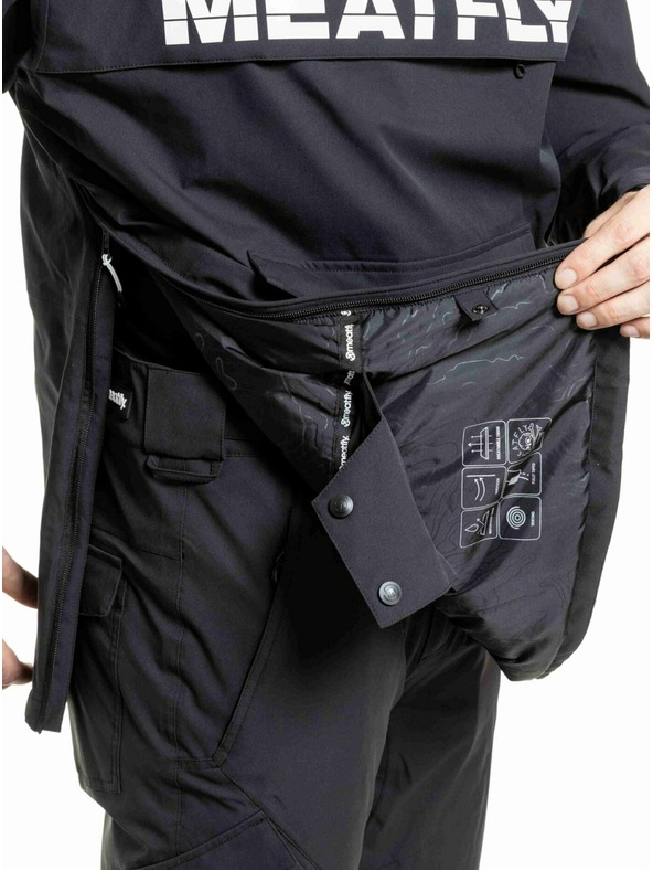 Meatfly Meatfly pánská SNB & SKI bunda Zenith Black