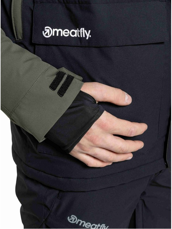 Meatfly Meatfly pánská SNB & SKI bunda Vertigo Olive Dark / Black