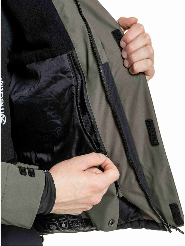 Meatfly Meatfly pánská SNB & SKI bunda Vertigo Olive Dark / Black