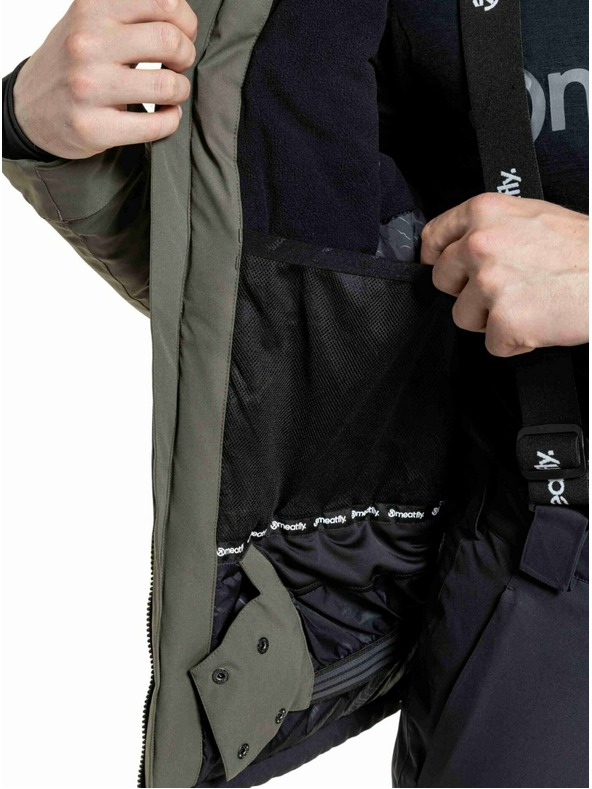 Meatfly Meatfly pánská SNB & SKI bunda Vertigo Olive Dark / Black