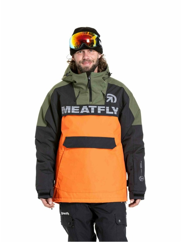 Meatfly Meatfly pánská SNB & SKI bunda Zenith Orange / Black