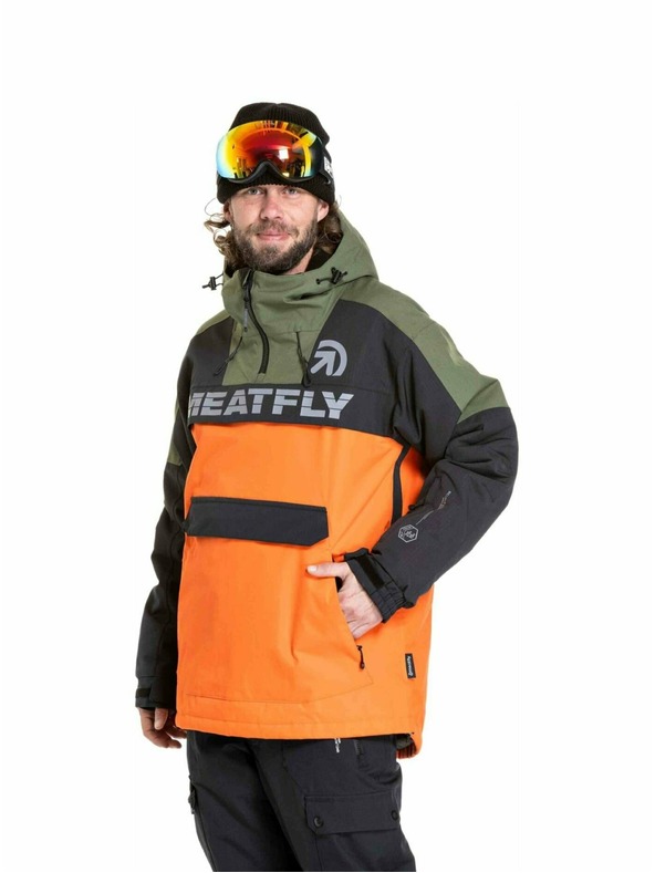 Meatfly Meatfly pánská SNB & SKI bunda Zenith Orange / Black